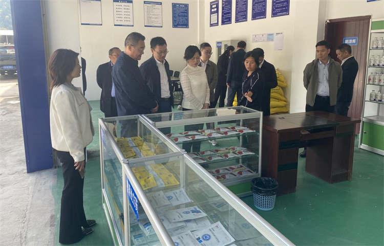 四川省供銷社黨組成員、理事會副主任、一級巡視員楊武秀帶隊到萬源調研集團舊院黑雞產業發展工作